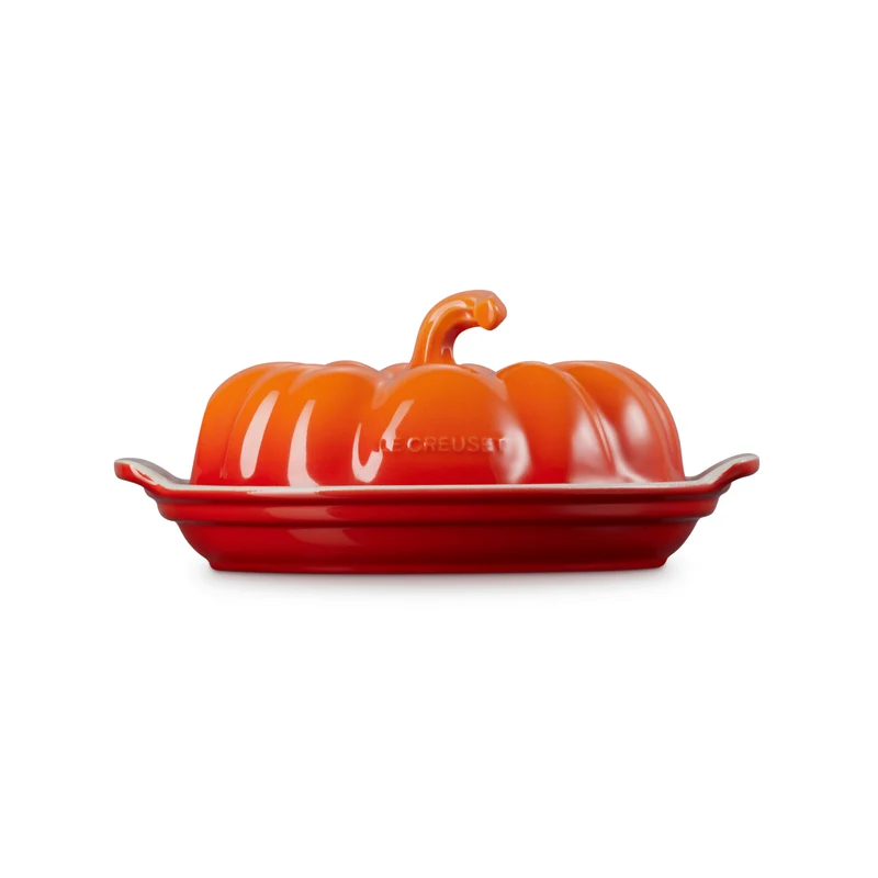 Le Creuset - Butterdose Kürbis Orange-Rot