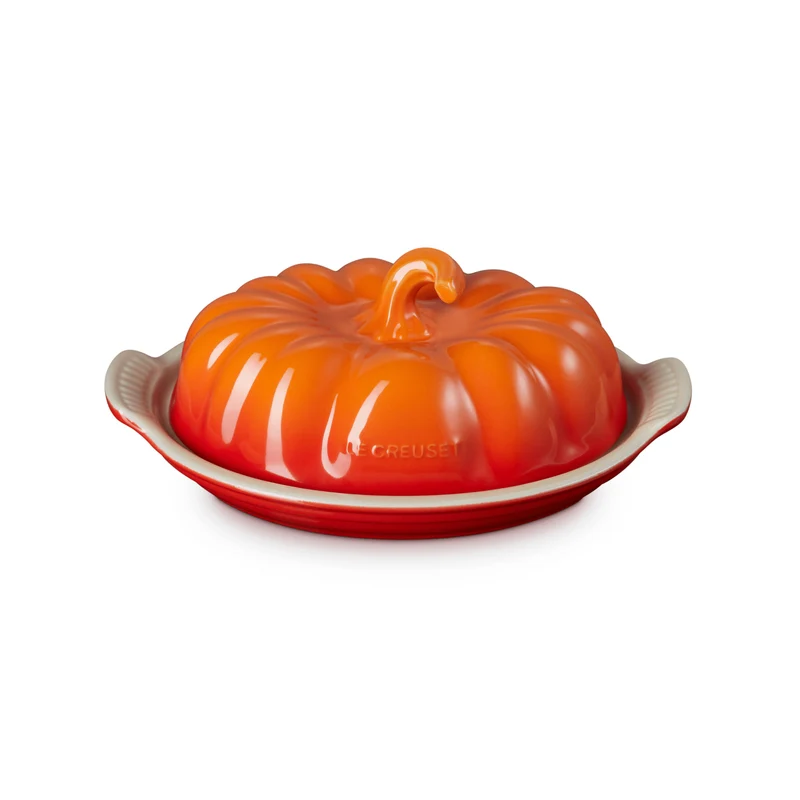Le Creuset - Butterdose Kürbis Orange-Rot
