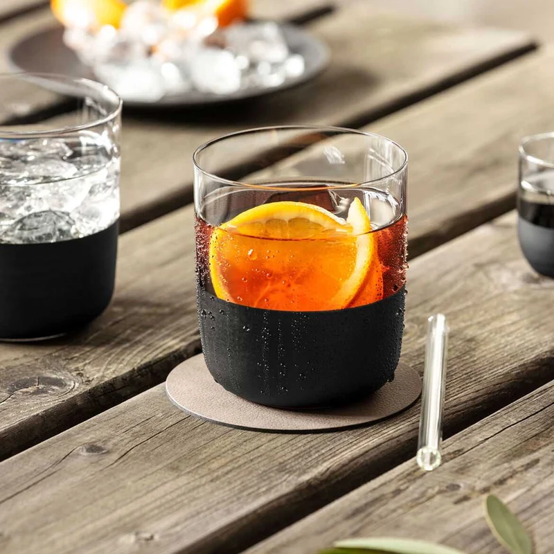 Villeroy & Boch Manufacture Rock Whiskybecher, 250 ml, 4 Stück, schwarz