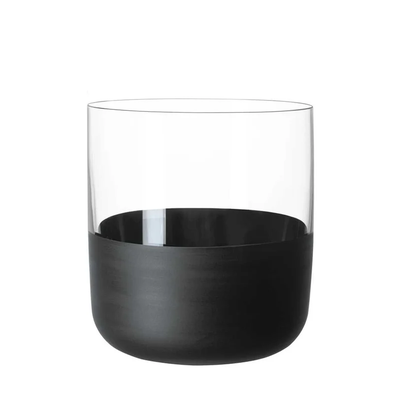 Villeroy & Boch Manufacture Rock Shot Glas, 40 ml, 4 Stück, schwarz