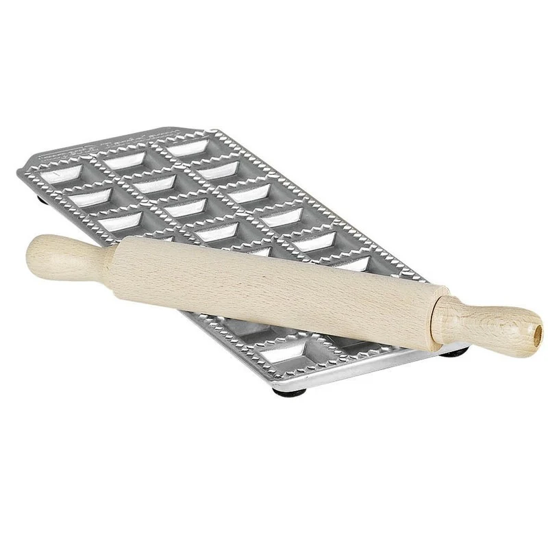 GSD Raviolibereiter Classic eckig mit Teigrolle 29x18x3cm