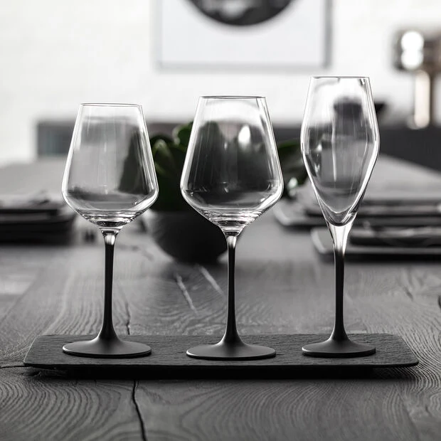 Villeroy & Boch Manufacture Rock Rotweinglas, 4 Stück, 470ml