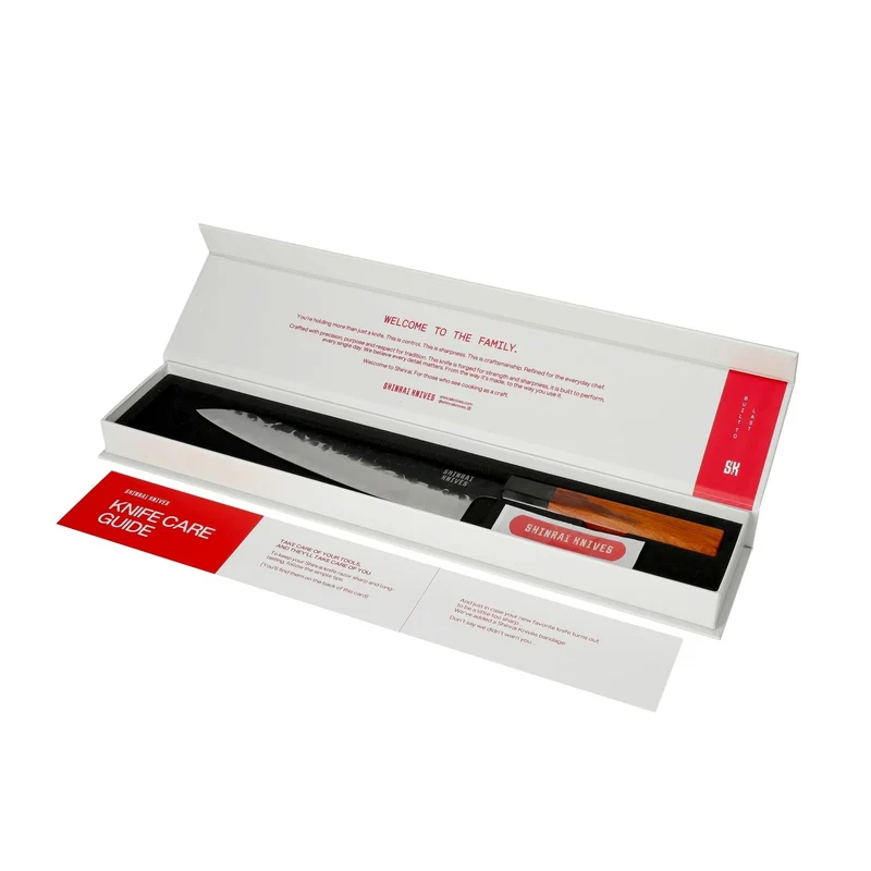Shinrai Knives – Kurayami 2-teiliges Damastmesser-Set – Kochmesser + Schälmesser