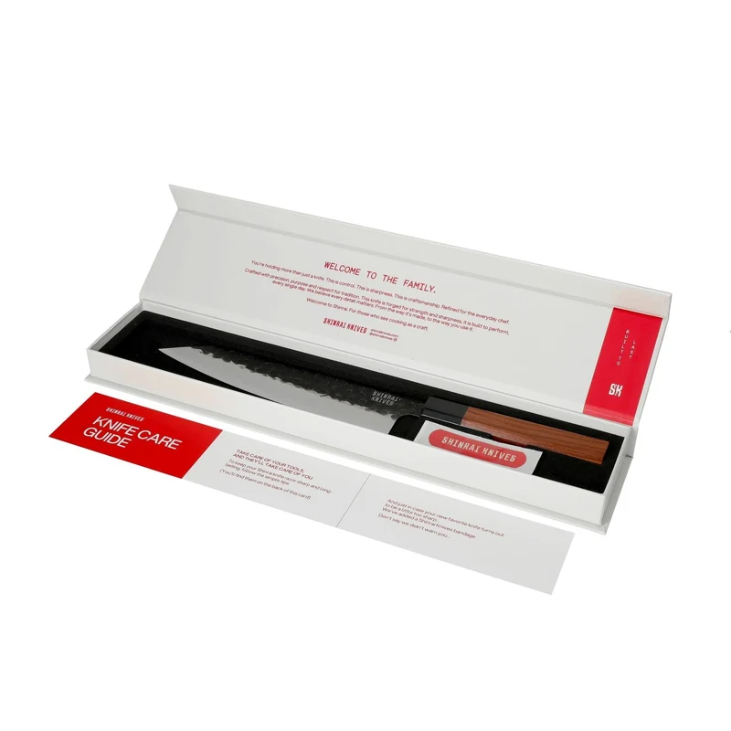 Shinrai Knives – Kurayami 2-teiliges Damastmesser-Set – Kiritsuke + Schälmesser