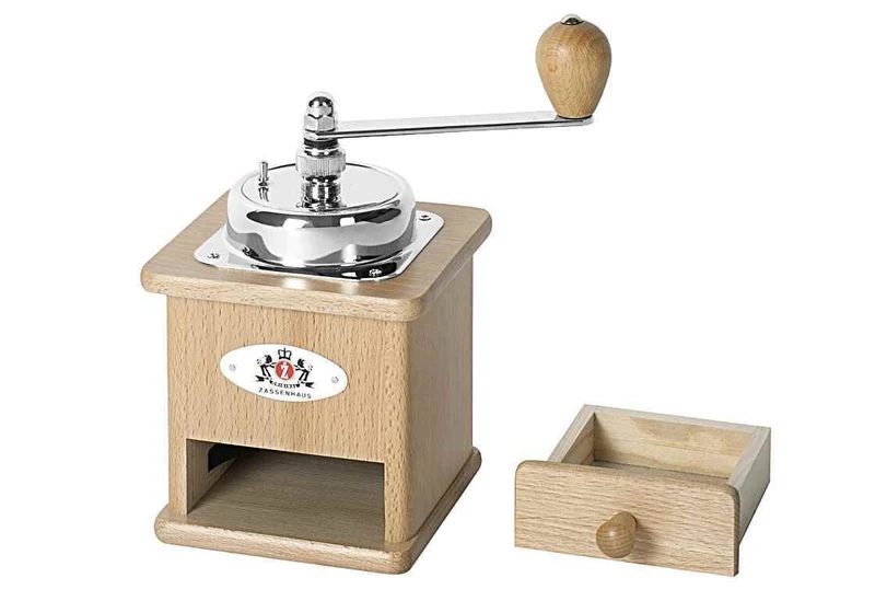 Zassenhaus Kaffeemühle Brasilia Buchenholz Stahlmahlwerk 12x12,5x20cm