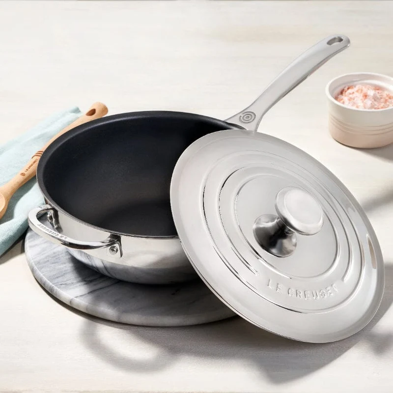 LeCreuset - Signature Sauté Pan Chef mit Anti-Backblech 24cm 3,3l
