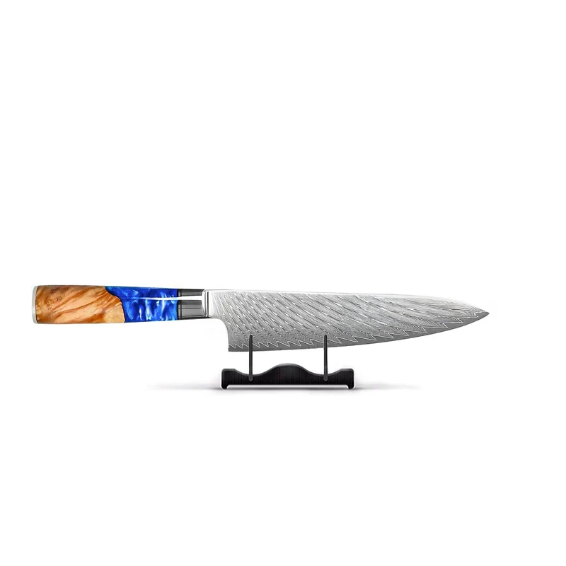 Shinrai Knives - Epoxy Sapphire 6-teiliges Damaszener-Messer-Set