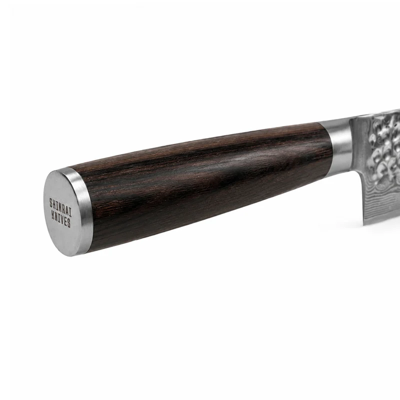 Shinrai Knives - Hammered Damask BR Brotmesser 20 cm
