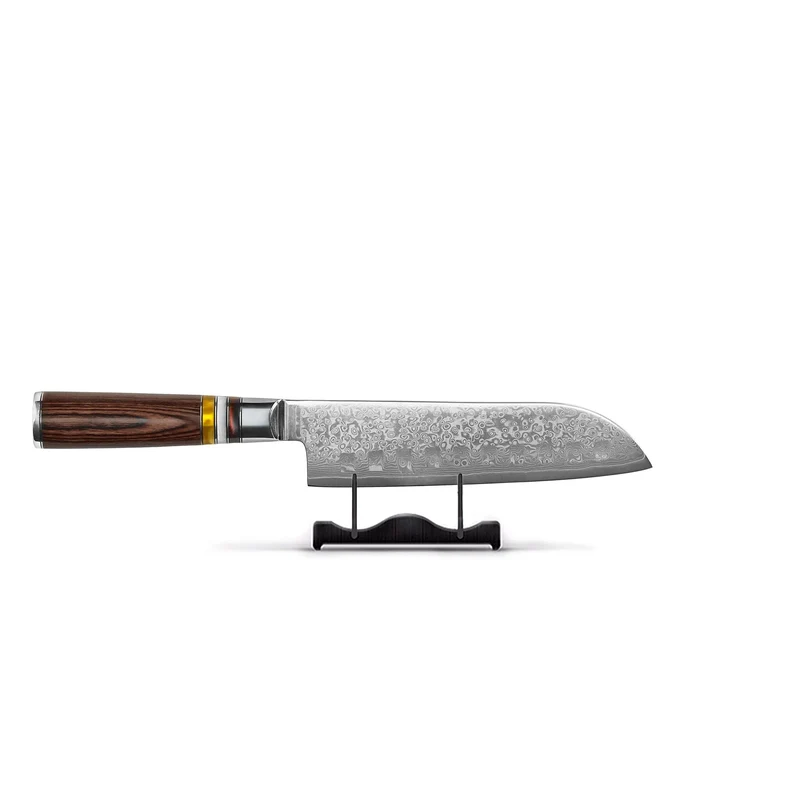 Shinrai Knives – Micarta Jewels 2-teiliges Damastmesser-Set – Kochmesser + Santoku