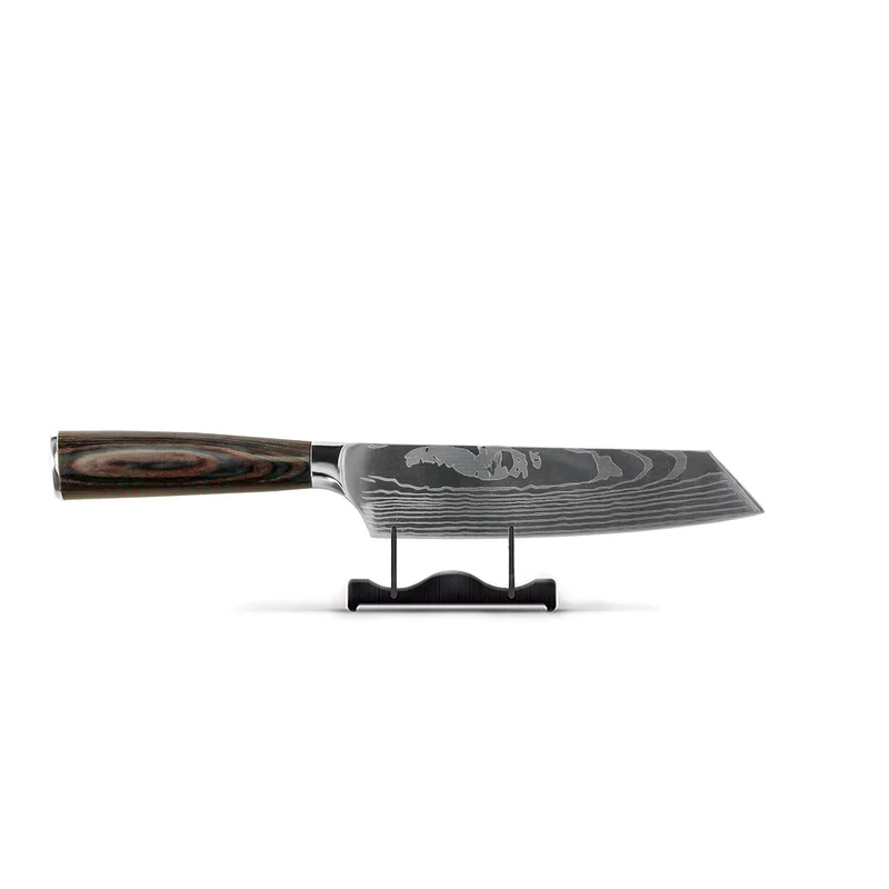 Shinrai Knives – 2-teiliges Messerset mit Damaszener-Print – Kiritsuke + Schälmesser