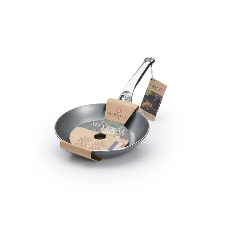 de Buyer Eisenpfanne Mineral B Pro mit Edelstahlgriff