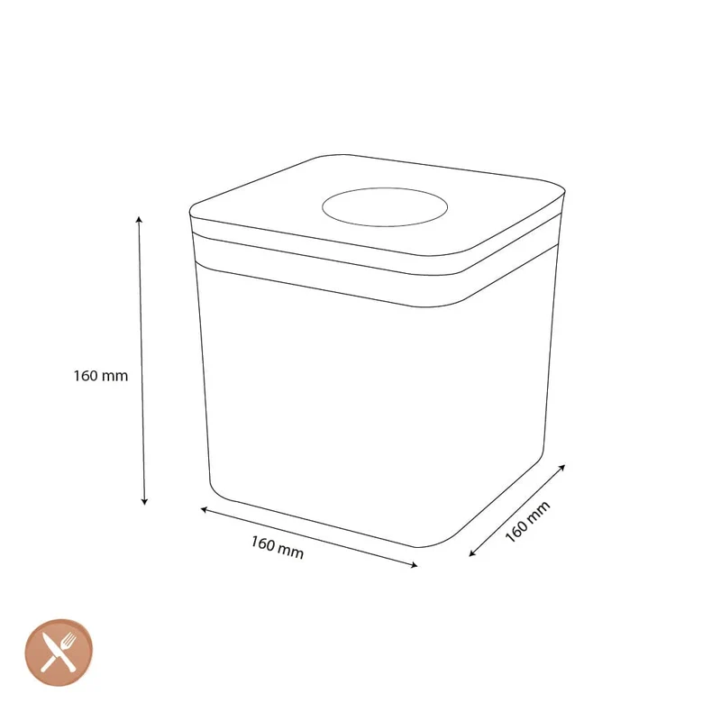 OXO - POP 2.0 Large quadratisch niedrig, 2,6 Liter