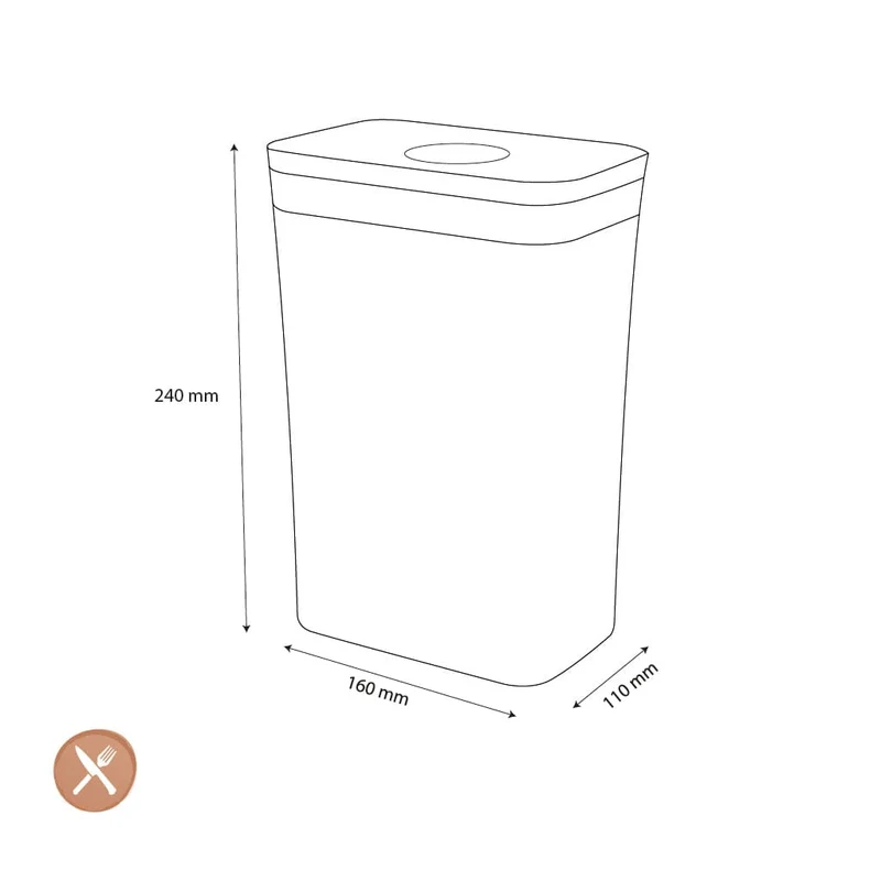 OXO - POP 2.0 Rechteckiges Medium, 2,6 Liter
