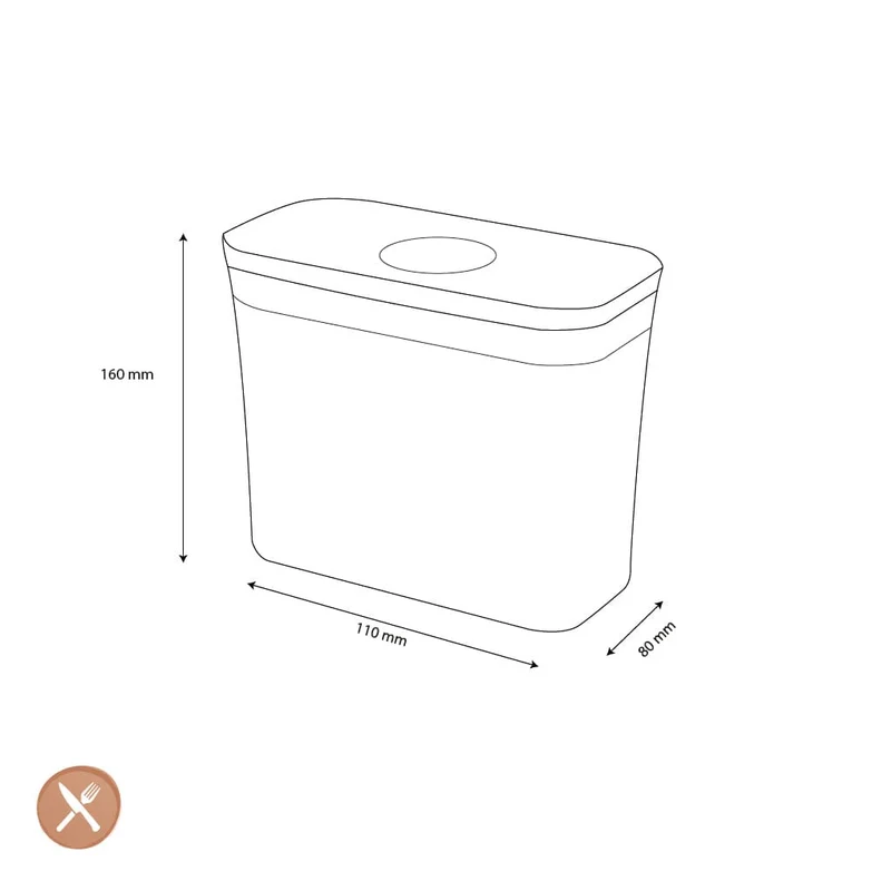 OXO - POP 2.0 Rechteckiger Mini, 0,6 Liter