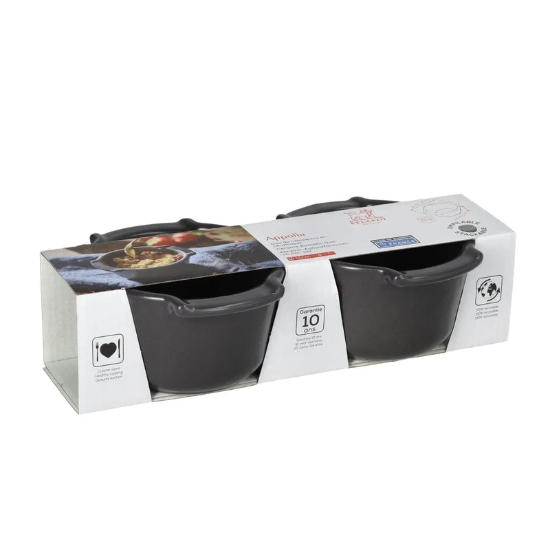 Peugeot - Appolia Duo Ramequins 11 cm Schiefer