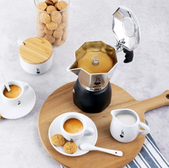 Bialetti Espressokocher Brikka Induktion 4 Tassen schwarz