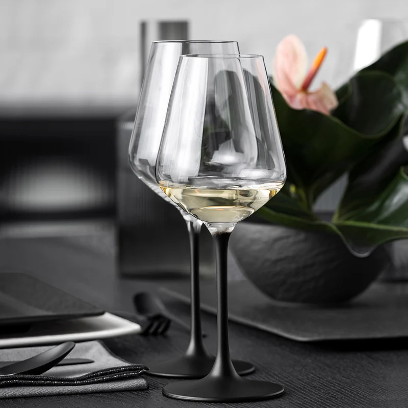Villeroy & Boch Manufacture Rock Weißweinglas, 4 Stück, 380 ml