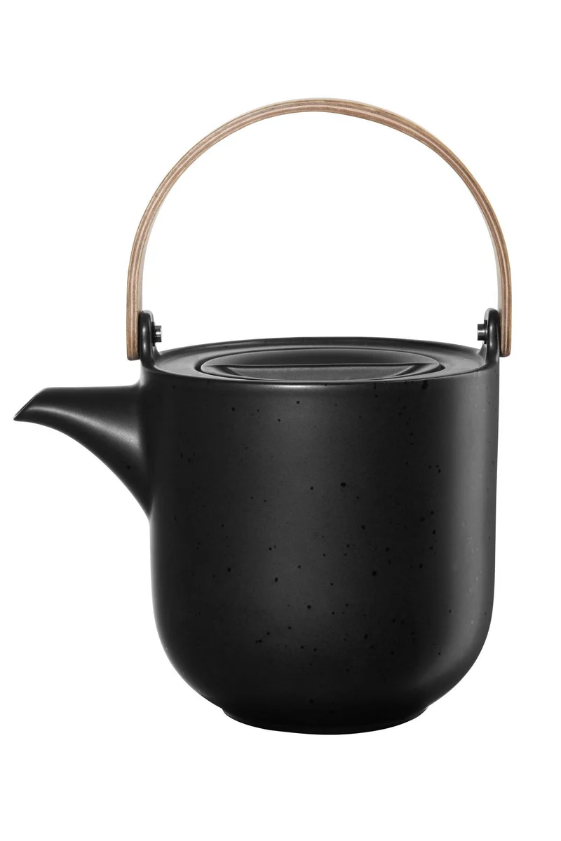 ASA Kuro Teekanne mit Edelstahlfilter und Holzgriff,