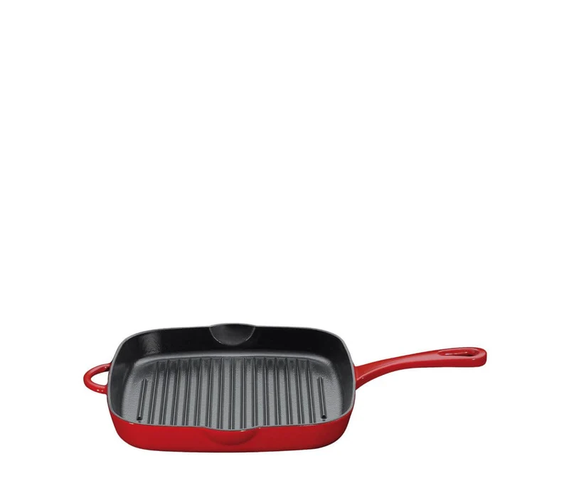 Küchenprofi Provence Gusseisen Grillpfanne hoch 26x26cm