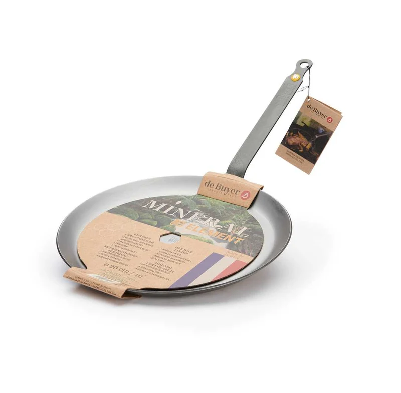 de Buyer Crepe Eisenpfanne Serie Mineral Bois 26cm