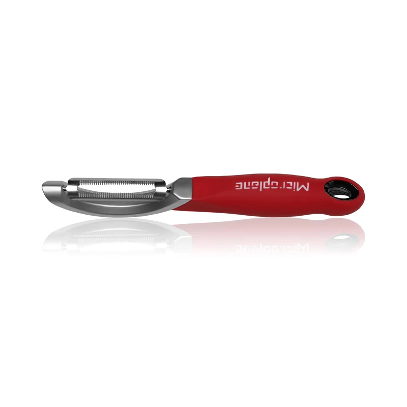 Microplane Profi-Schäler mit gezahnter Klinge, schwarz
