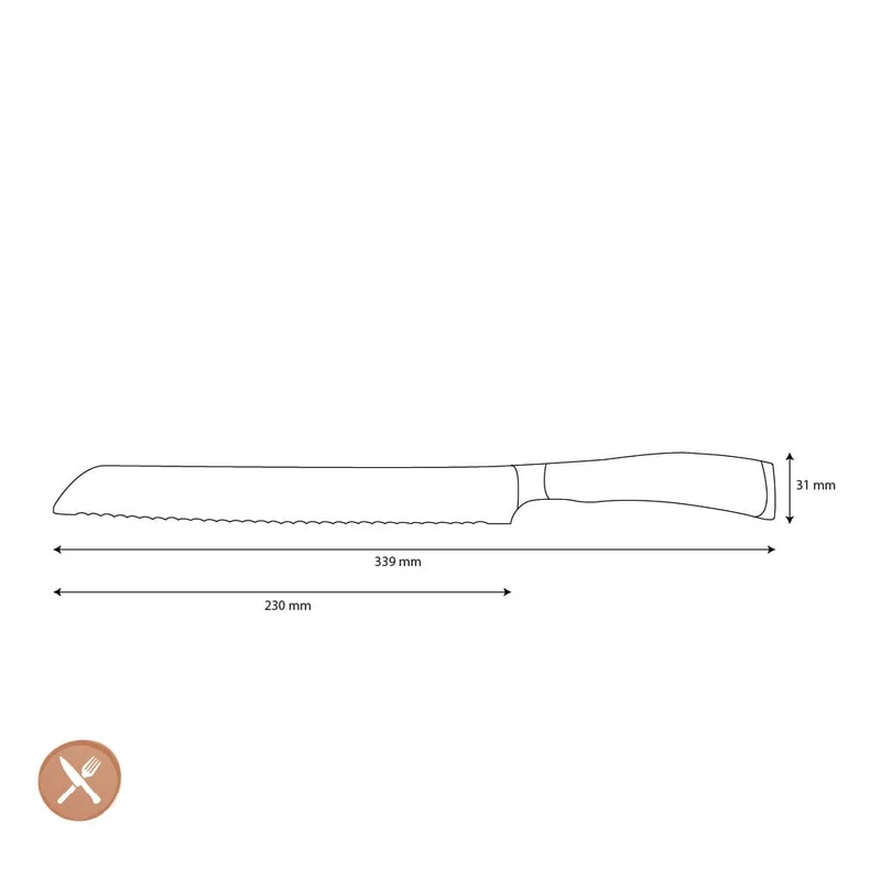 Wüsthof - Classic Ikon Brotmesser 23 cm