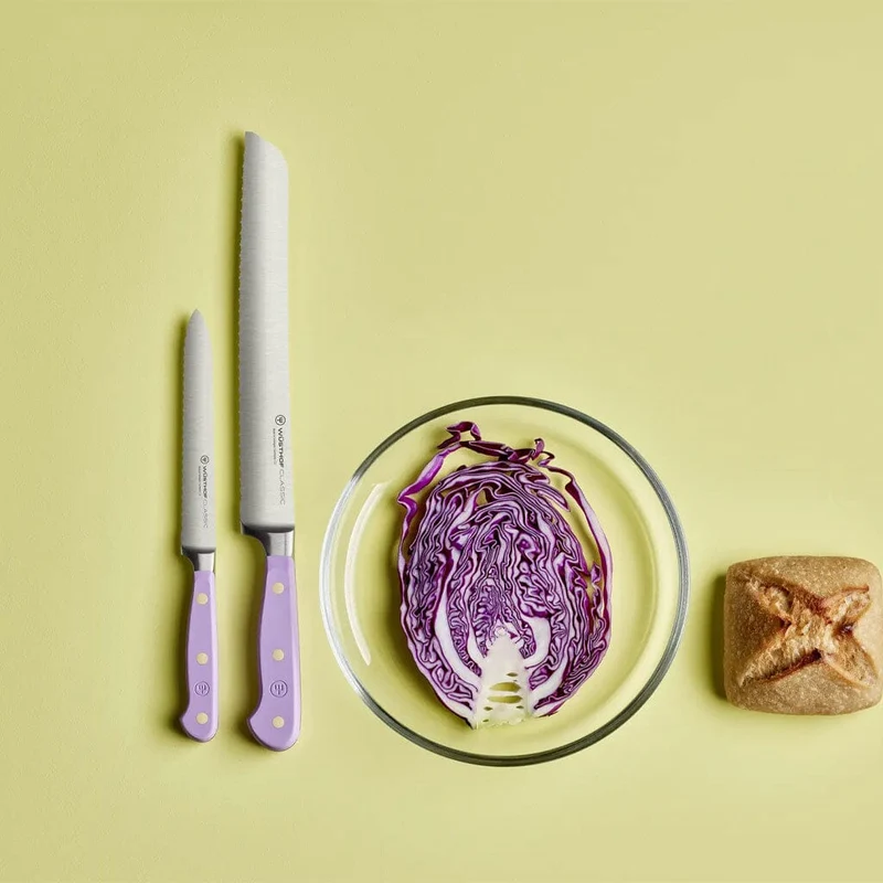 Wusthof - Klassisches Brotmesser mit doppeltem Wellenschliff Purple Yam 23 cm