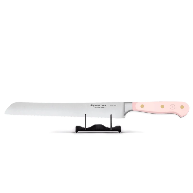 Wusthof - Klassisches Brotmesser mit doppeltem Wellenschliff Rosa Himalaya-Salz 23 cm