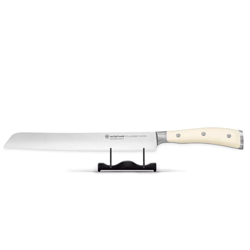Wüsthof - Classic Ikon Brotmesser Creme mit Doppelwellenschliff 23 cm