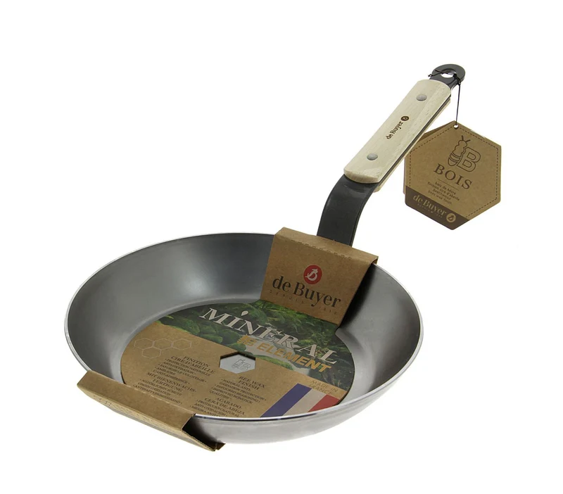 de Buyer Eisenpfanne Mineral Bois mit Holzgriff