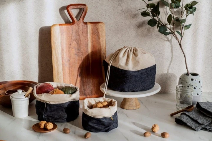 Nuts BeesWax Brot oder Snackbeutel S 16cm