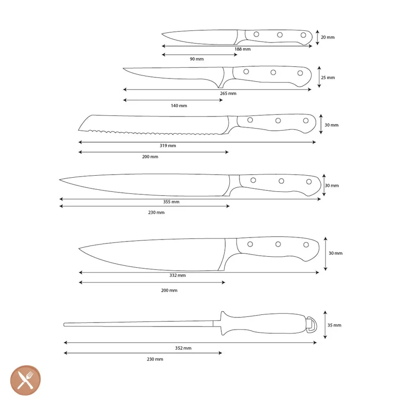 Wüsthof - Classic Messerset 6-teilig
