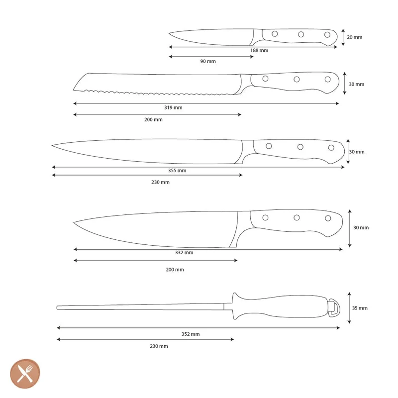 Wüsthof - Classic Messerset 5-teilig