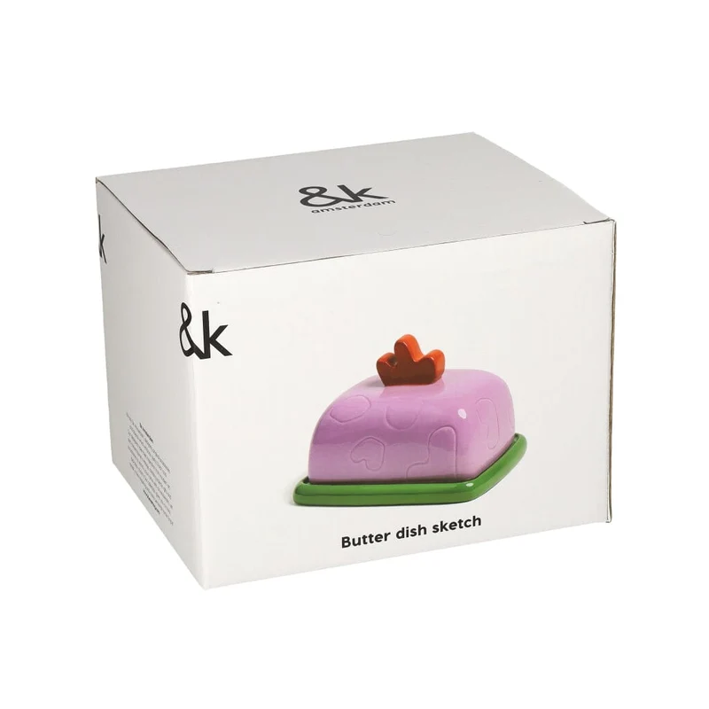 &Klevering - Butterdose Skizze Flieder