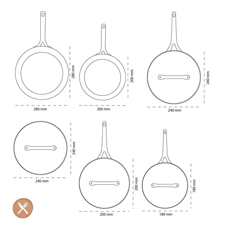 GreenPan - Padova Mintgrün 10-teiliges Pfannenset