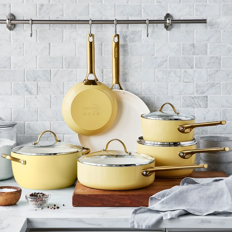GreenPan - Padova Sunshine Yellow 10-teiliges Pfannenset