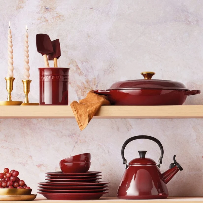 Le Creuset – Premium-Mittelspatel Granat