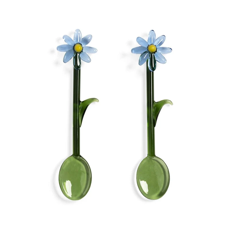 &Klevering - Löffel Flora Blau 2er Set