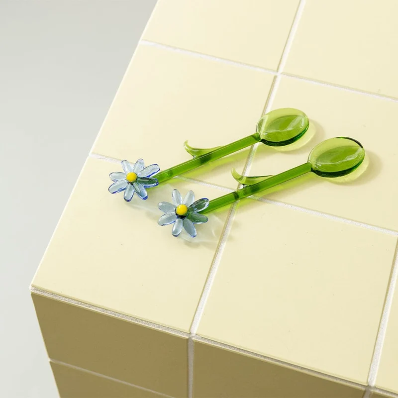 &Klevering - Löffel Flora Blau 2er Set