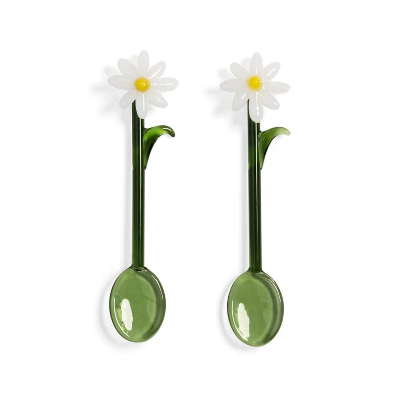 &Klevering - Löffel Flora weiß 2er Set