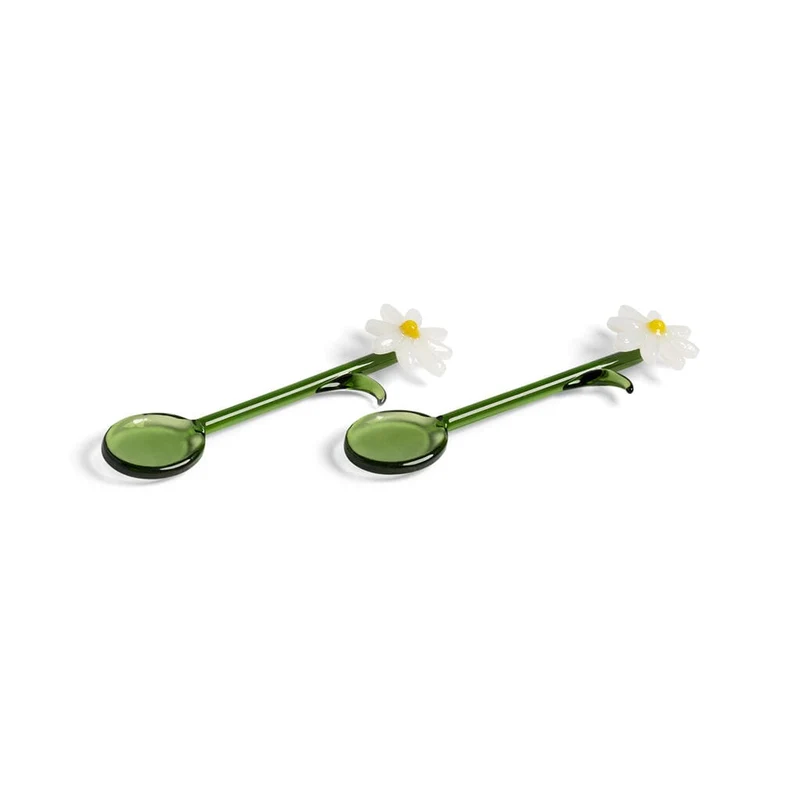 &Klevering - Löffel Flora weiß 2er Set
