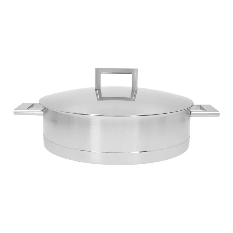 Demeyere - John Pawson 7 Niedrige Stielkasserolle 28 cm mit Deckel