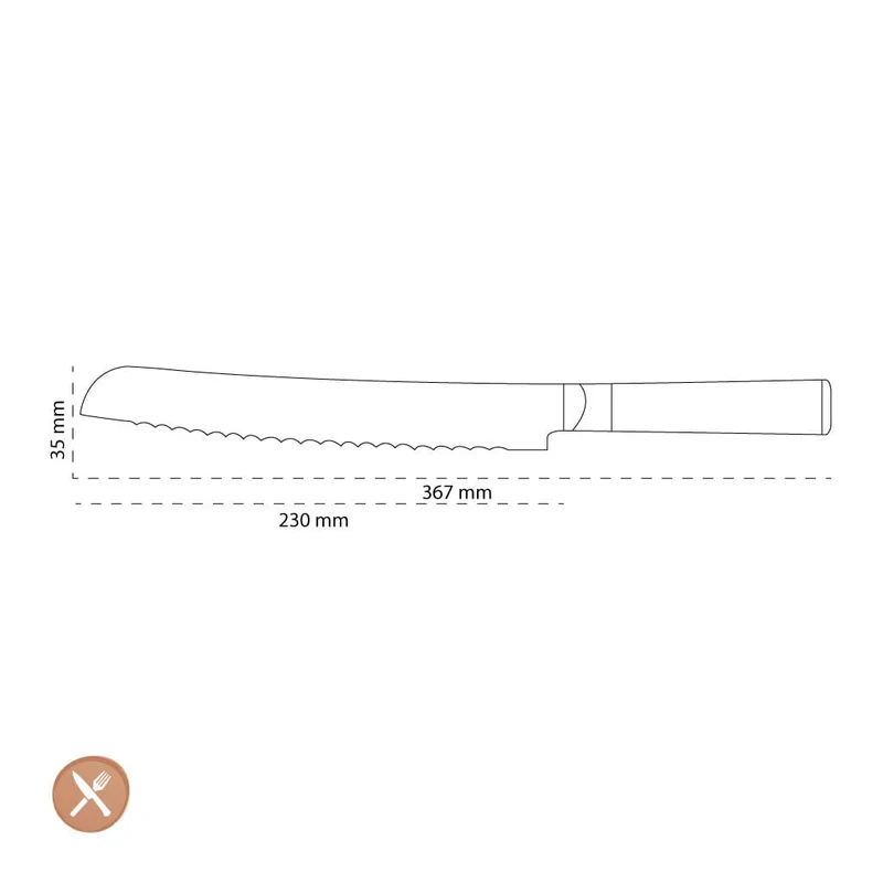 Kai Shun - Brotmesser 9'' (23,0 cm)