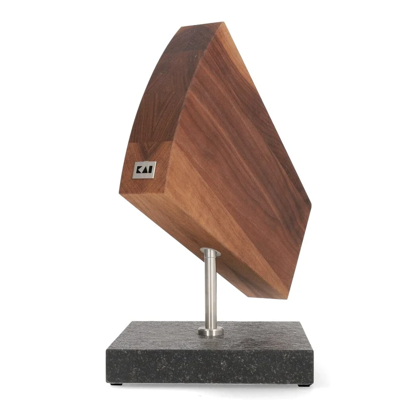 Kai Shun - Rotierender Messerblock Granit/Walnuss