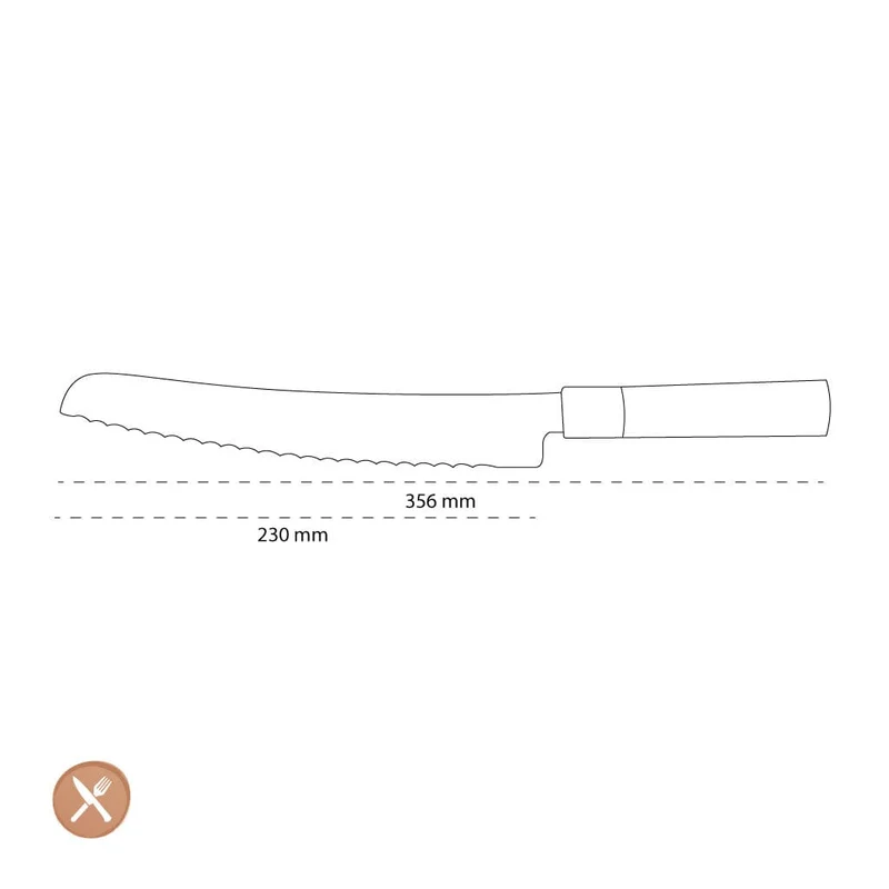 Kai Shun - Wasabi-Schwarzbrotmesser 9'' (23,0 cm)