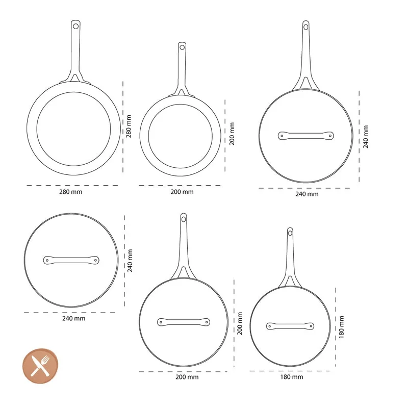 GreenPan - Padova Oxford Blue 10-teiliges Pfannenset