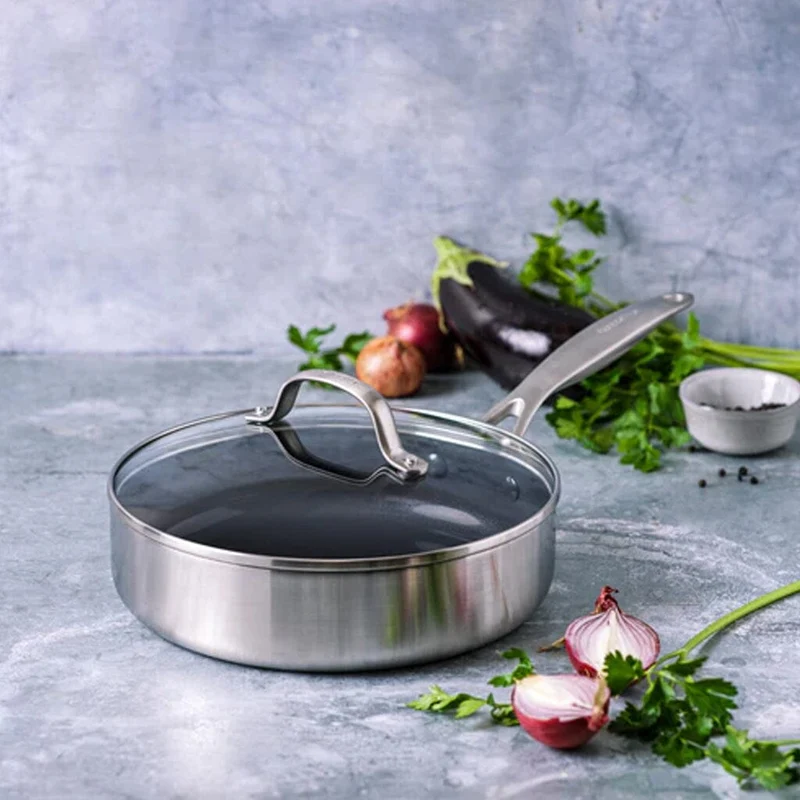 Green Pan - Genfer Schmortopf mit Keramik-Antihaftbeschichtung und Deckel, 24 cm