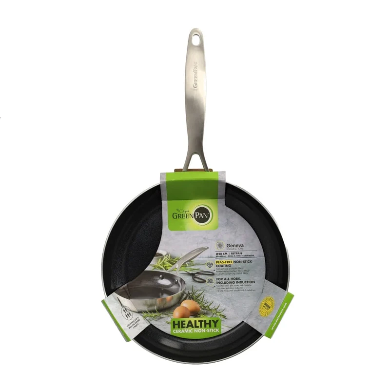 Green Pan - Genfer Bratpfanne mit Keramik-Antihaftbeschichtung, 28 cm