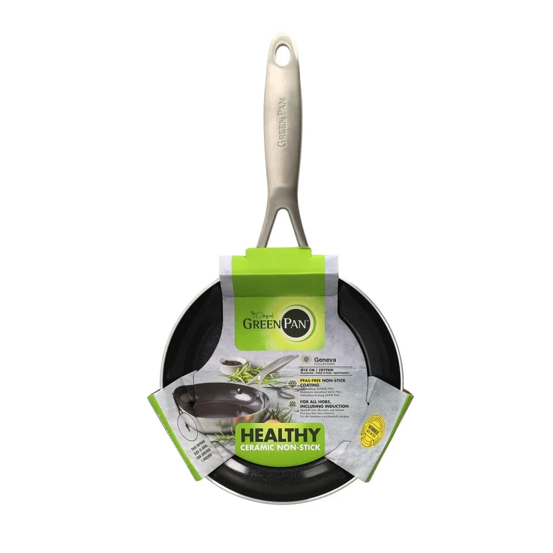 Green Pan - Genfer Bratpfanne mit Keramik-Antihaftbeschichtung, 18 cm