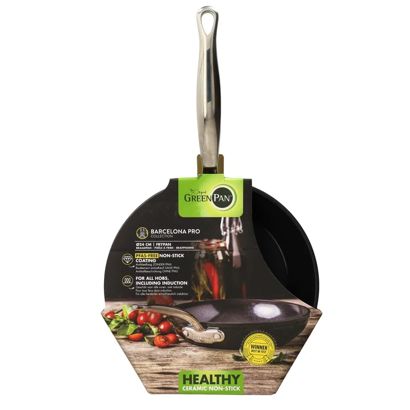 Green Pan - Barcelona Pro Bratpfanne mit Keramik-Antihaftbeschichtung 24 cm
